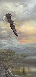 "Awaiting the Storm" Bald Eagle Giclee