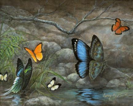 "Jewels of the Amazon" by American wildlife artist Larry K. Martin